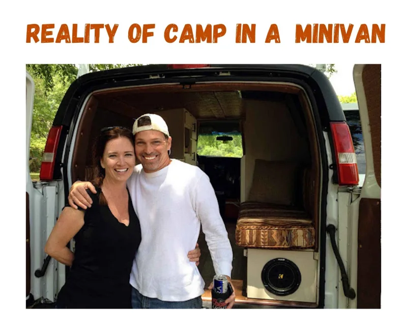 camping in a minivan