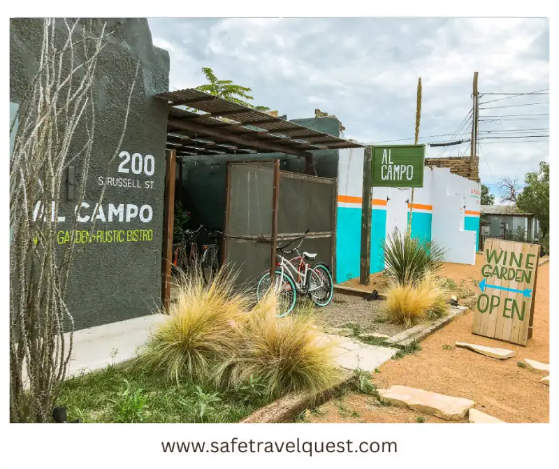 Al Campo wine garden marfa