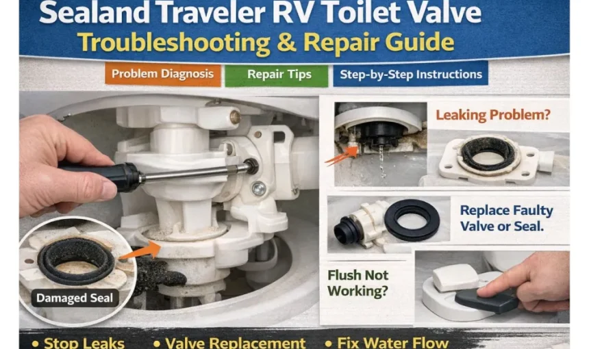 Sealand traveler Rv toilet valve: troubleshooting and repair guide.