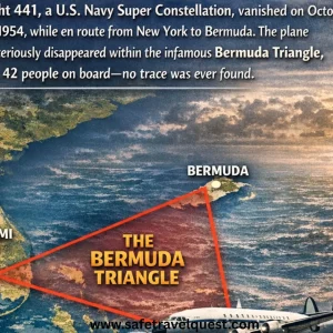 Flight 441 Bermuda Triangle Travel Route