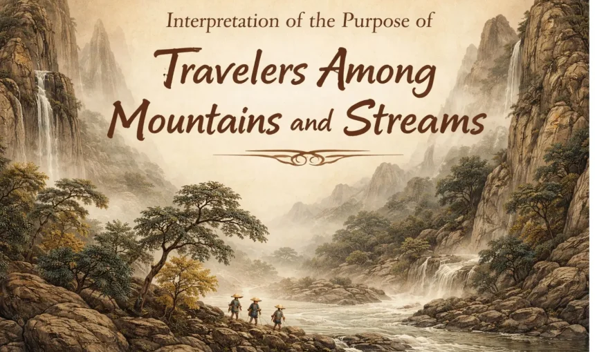 Purpose of Travelers Among Mountains and Streams