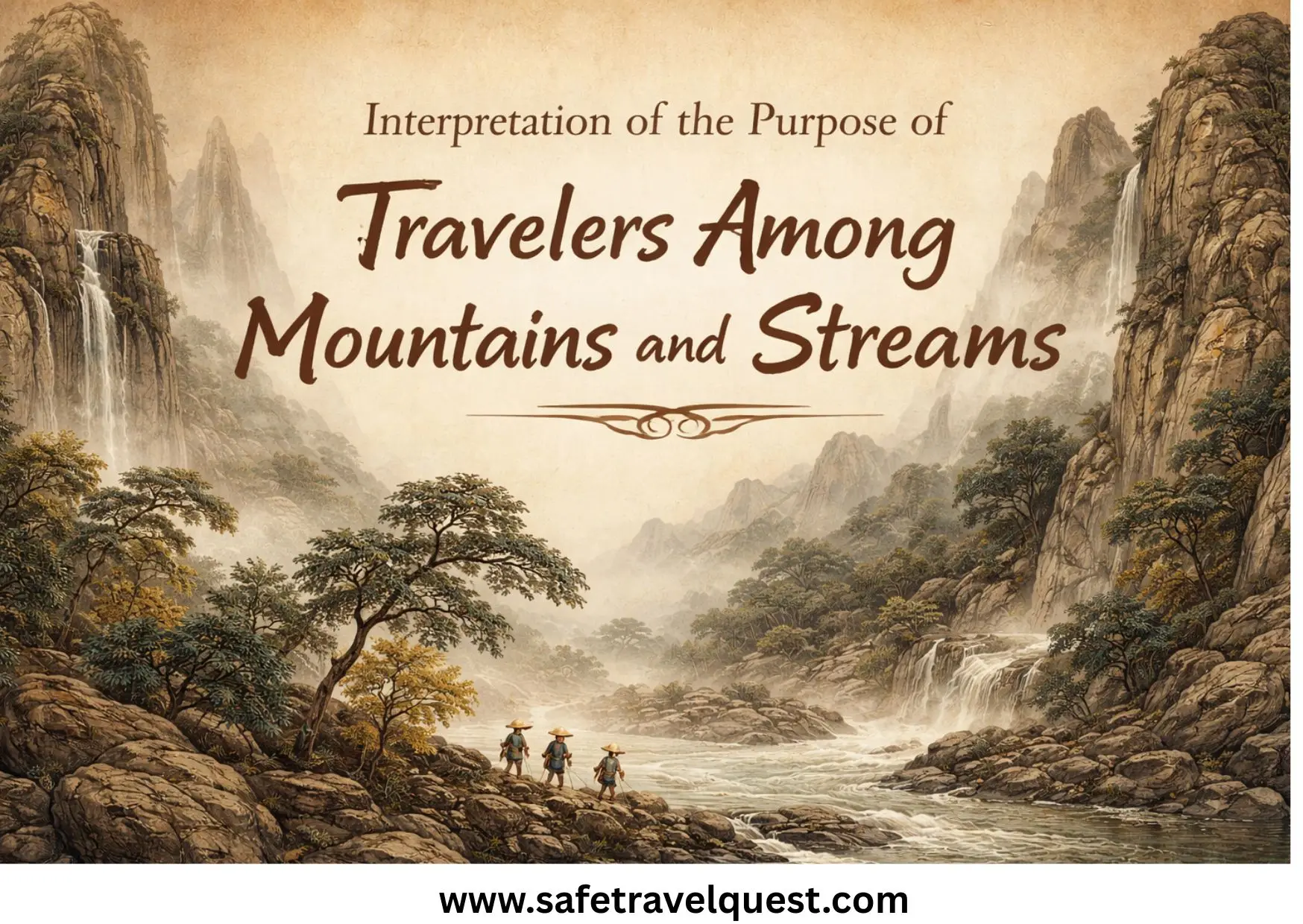 Interpretation of the Purpose of Travelers Among Mountains and Streams