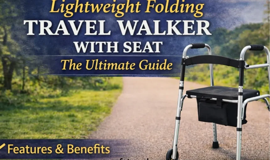 Lightweight Folding Travel Walker with Seat : Ultimate Guide