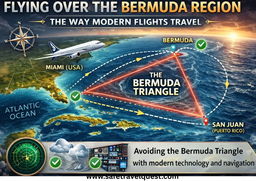 Flight 441 Bermuda Triangle Travel Route